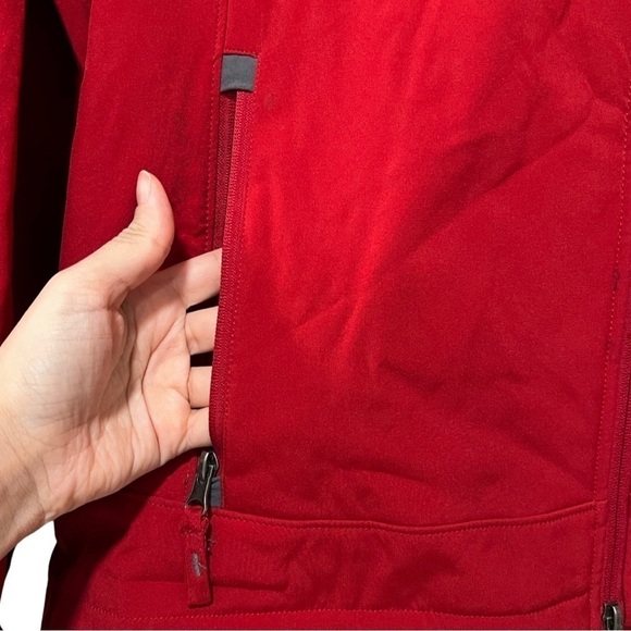 FREE COUNTRY Women's Red Hooded Zip up Jacket Sz XL - Picture 6 of 9